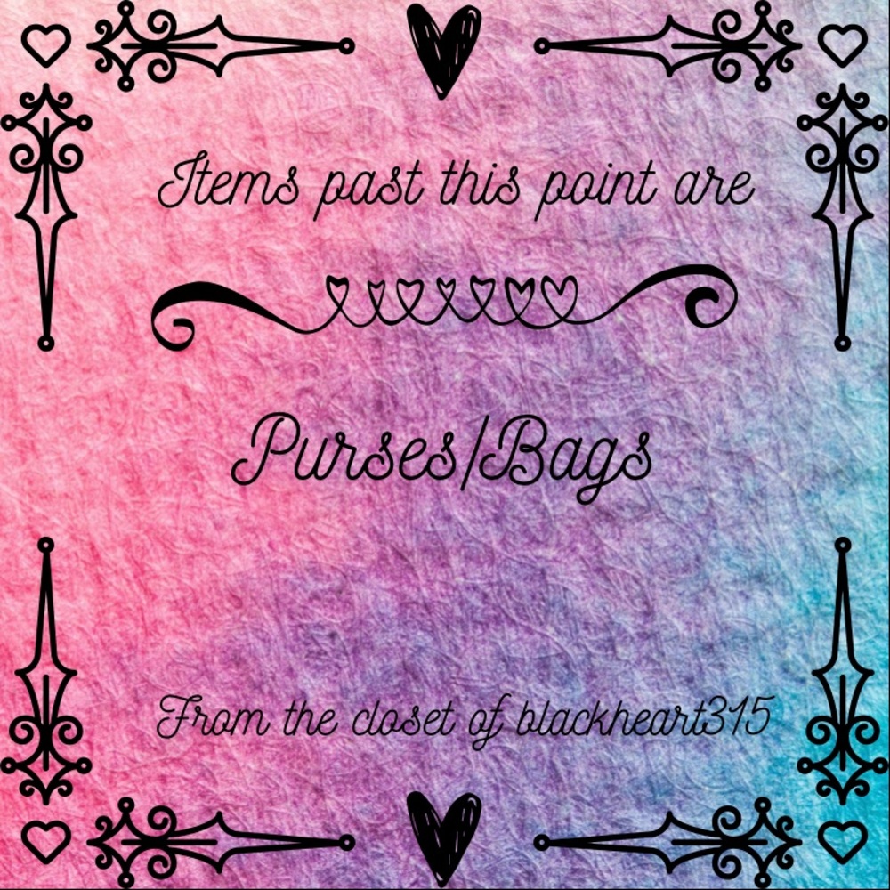 Everything past this point are purses/bags